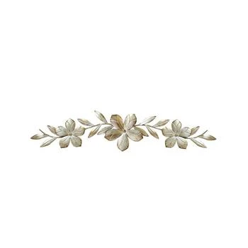 Stratton Home Decor Champagne Flower Over the Door Wall Decor