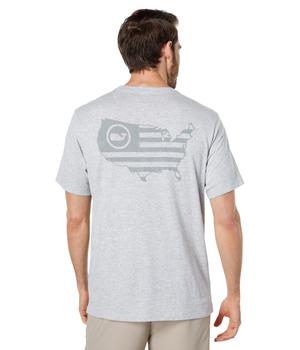 Vineyard Vines衣服, Vineyard Vines | Short Sleeve USA Whale Dot Flag Pocket T-Shirt商品图片 7.9折