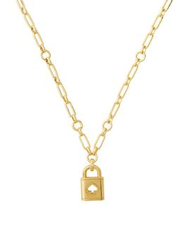 商品Goldtone Logo Padlock Pendant Necklace图片