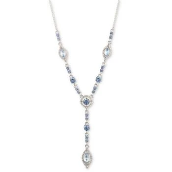Givenchy | Silver-Tone Crystal Y Necklace, 16" + 3" extender 5折×额外8折, 额外八折