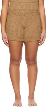 SKIMS | Brown Knit Cozy Shorts商品图片,