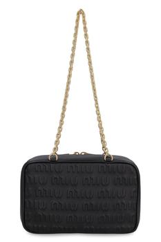 Miu Miu | Miu Miu Allover Logo Embossed Zipped Shoulder Bag商品图片,5.2折