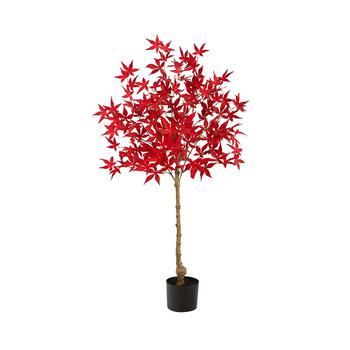 NEARLY NATURAL, NEARLY NATURAL | Autumn Maple Artificial Fall Tree, 4'商品图片 