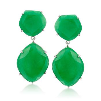商品Ross-Simons Multi-Shaped Jade Drop Earrings in Sterling Silver,商家Premium Outlets,价格¥1134图片
