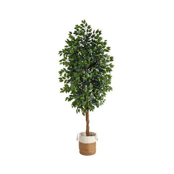 商品8' Ficus Artificial Tree in Planter图片