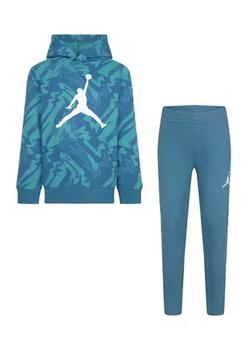 NIKE | Boys 4-7 Michael Jordan Essentials Fleece Allover Print Set商品图片,4.9折