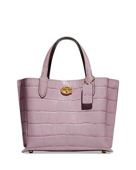 coach托特包, Coach | Willow 24 Small Embossed Leather Tote商品图片 7折, 独家减免邮费