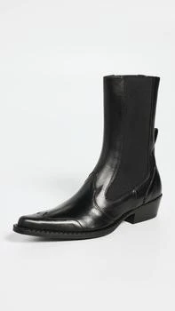 推荐Otis Black Nappa Leather Booties商品