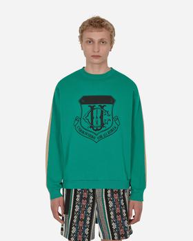 推荐Color-Block Crewneck Sweatshirt Green商品