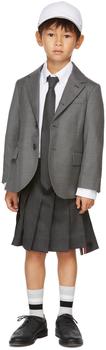 thom browne衬衫, Thom Browne | 白色 Point Collar 儿童衬衫商品图片 