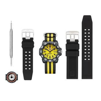 推荐Luminox Men's Interchangeable Strap Watch Set - Sea Scott Cassell Specials商品