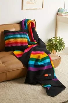 推荐Pendleton UO Exclusive Rainbow Wool Bed Blanket商品