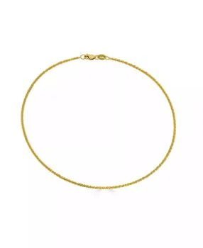 Macy's | Sparkle Chain Ankle Bracelet, 10" (1-1/2mm) in 14k Yellow Gold or 14k White Gold.,商家Macy's,价格¥2185