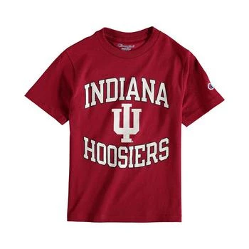 CHAMPION | Big Boys and Girls Crimson Indiana Hoosiers Circling Team Jersey T-shirt 