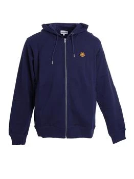 Kenzo | Kenzo Tiger Crest Embroidered Zipped Hoodie 5.7折