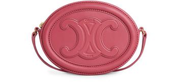 celine triomphe推荐, Celine | Triomphe光滑牛皮革斜挎椭圆形钱包商品图片 