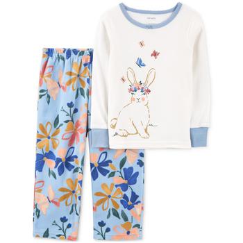 商品Toddler Girls 2-Pc. Bunny Pajama Set图片