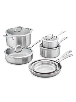 ZWILLING J.A. Henckels | Spirit 3 Ply 10 Piece Stainless Steel Cookware Set,商家Saks Fifth Avenue,价格¥3683