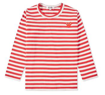 推荐Comme Des Garcons Kids Long-sleeve Stripe Cotton T-shirt, Size 6Y商品