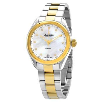 Alpina | Alpina Comtesse Quartz Diamond Ladies Watch AL-240MPWD2C3B商品图片,3.3折, 满$275减$25, 满减