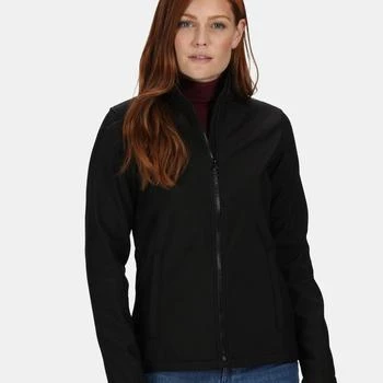 推荐Womens/Ladies Ablaze Printable Softshell Jacket Black/Black商品