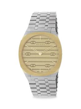 Gucci | 25H Two-Tone Stainless Steel Bracelet Watch, 34MM商品图片,