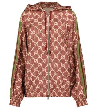 加拿大supreme卫衣, Gucci | GG Supreme printed silk twill hoodie商品图片 