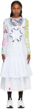 CHOPOVA LOWENA | White Viper Midi Dress 4.0折