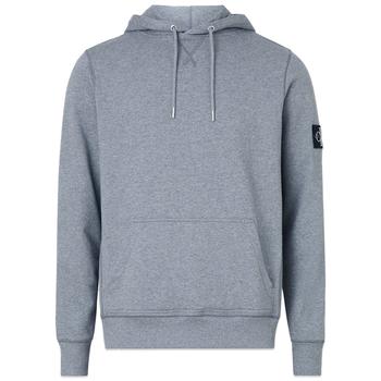 ck卫衣, Calvin Klein | Calvin Klein Monogram Sleeve Badge Hood - Grey Heather商品图片 