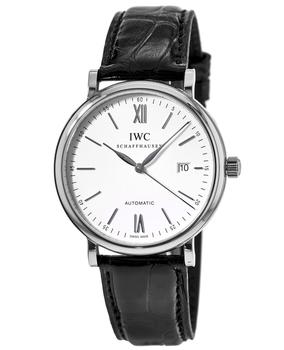 IWC Schaffhausen | IWC Portofino Automatic Silver Dial Leather Strap  Men's Watch IW356501商品图片,9.3折