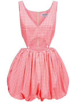 PRABAL GURUNG, PRABAL GURUNG | Cotton Gingham Bubble Mini Dress商品图片 额外8.5折, 额外八五折