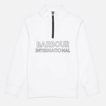 推荐Barbour International Boys' Halt Half Zip Sweatshirt - White商品