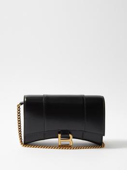 巴黎世家沙漏包价格, Balenciaga | Hourglass mini leather cross-body bag商品图片 