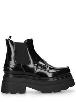 Alexander Wang | 75mm Carter Brushed Leather Ankle Boots,商家LUISAVIAROMA,价格¥5926