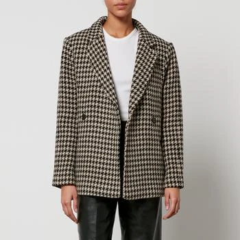 ANINE BING | Anine Bing Kaia Houndstooth Woven Oversized Blazer 