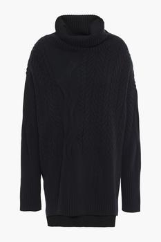 N.PEAL | Cable-knit cashmere turtleneck sweater商品图片,5.9折