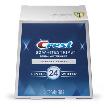 商品Crest 3D牙贴 FlexFit高级版 21对,商家Walgreens,价格¥380图片