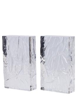 商品L'Afshar | Set Of 2 Crushed Iced Bookends,商家LUISAVIAROMA,价格¥1703图片