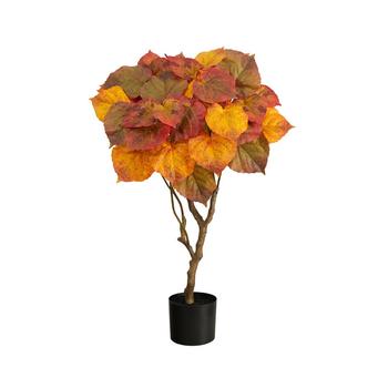 NEARLY NATURAL, NEARLY NATURAL | Autumn Umbrella Ficus Tree, 3'商品图片 