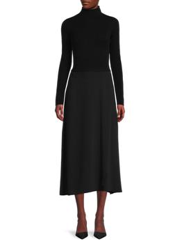 vince连衣裙, Vince | Wool & Cashmere Midi A Line Dress商品图片 3.8折
