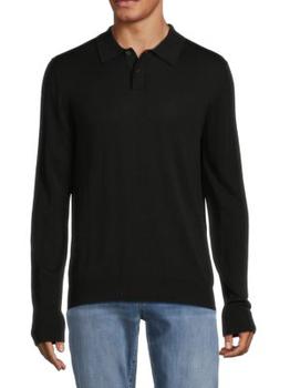 Saks Fifth Avenue | Long Sleeve Sweater Polo商品图片,