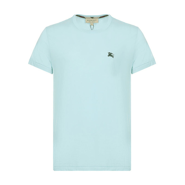 时尚burberry t恤男装, Burberry | BURBERRY 珍珠蓝男士T恤 8002419-PEARLBLUE商品图片 独家减免邮费