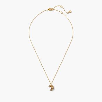 推荐Kate Spade New York Mini Croissant Gold-Tone Necklace商品