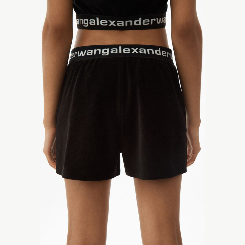 推荐ALEXANDER WANG 黑色女士短裤 4CC1204025-001商品