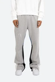 推荐Contrast Bootcut Sweatpants - Grey商品