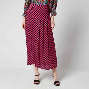 推荐RIXO Women's Nancy Skirt - Checkerboard Fuchsia商品