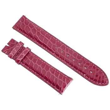 Hadley Roma | Hot Pink 19 MM Alligator Leather Strap,商家Jomashop,价格¥370
