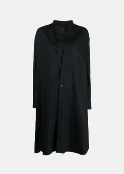 Lemaire | Lemaire Black Officer Collar Shirt Dress 6折, 独家减免邮费