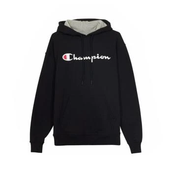 CHAMPION | CHAMPION 男士草写logo纯色加绒连帽卫衣 GF89H-Y06794-BKC 满$1享9.6折, 包邮包税, 满折