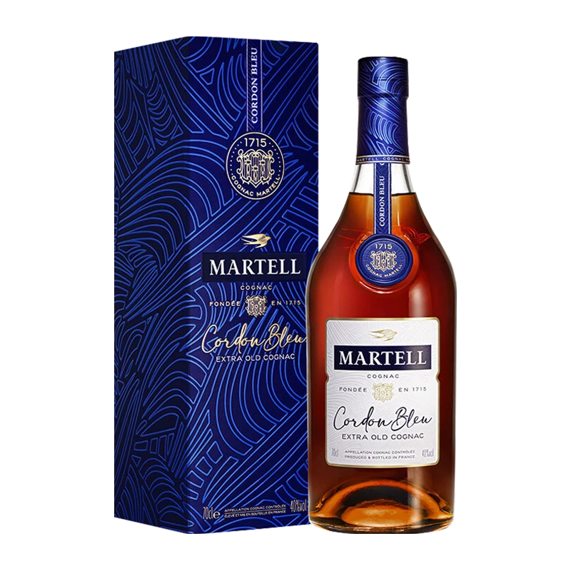 推荐马爹利蓝带700ml MARTELL干邑白兰地法国原装进口洋酒正品保证商品